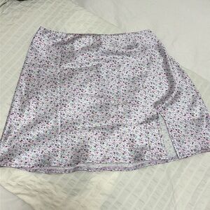 Princess Polly Purple Floral Skirt (size 6)